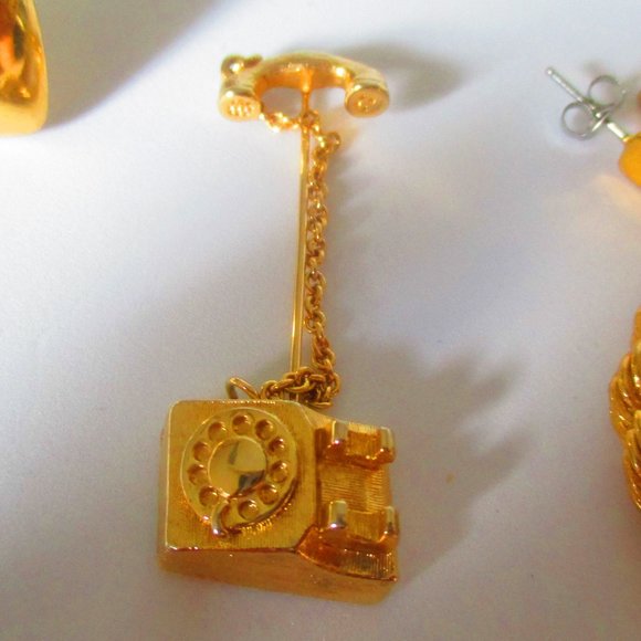 Lot of 12 Pieces Assorted Vintage 1980s Jewelry Crafting Jewelry Making - Picture 3 of 10